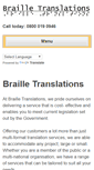 Mobile Screenshot of brailletranslations.co.uk