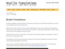 Tablet Screenshot of brailletranslations.co.uk